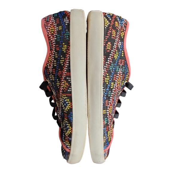 SAM EDELMAN Girl's Naomi BOHO Colorful Woven‎ Slip On Sneakers - Picture 4 of 8